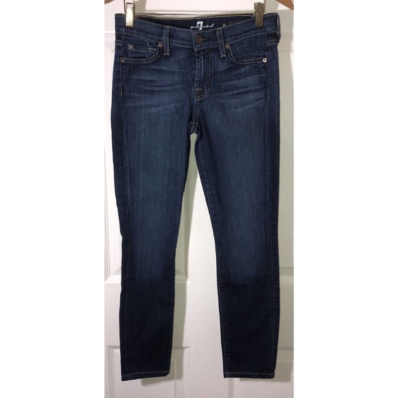 7 For All Mankind The Skinny Denim Jeans Size 26 Pants - Picture 1 of 10